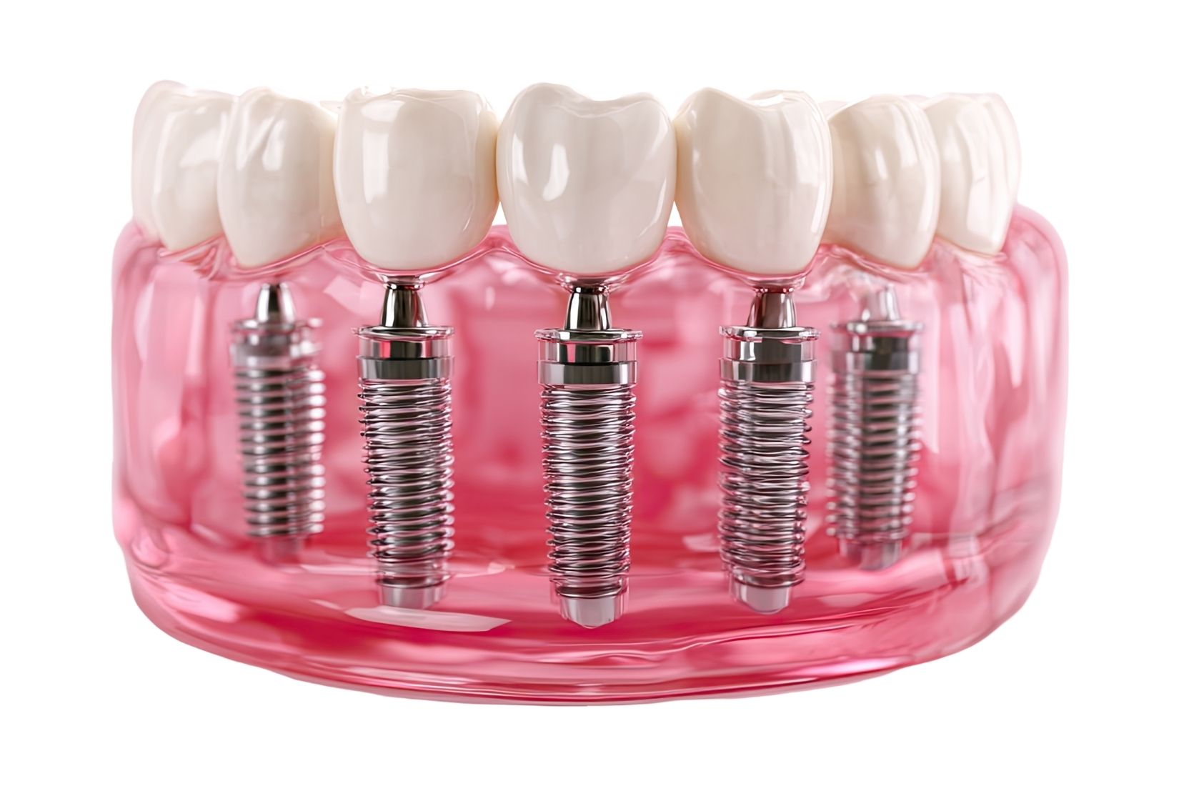 Dental implantın çene kemiği içindeki konumunu ve tedavi planlamasını gösteren bilgilendirici görsel.